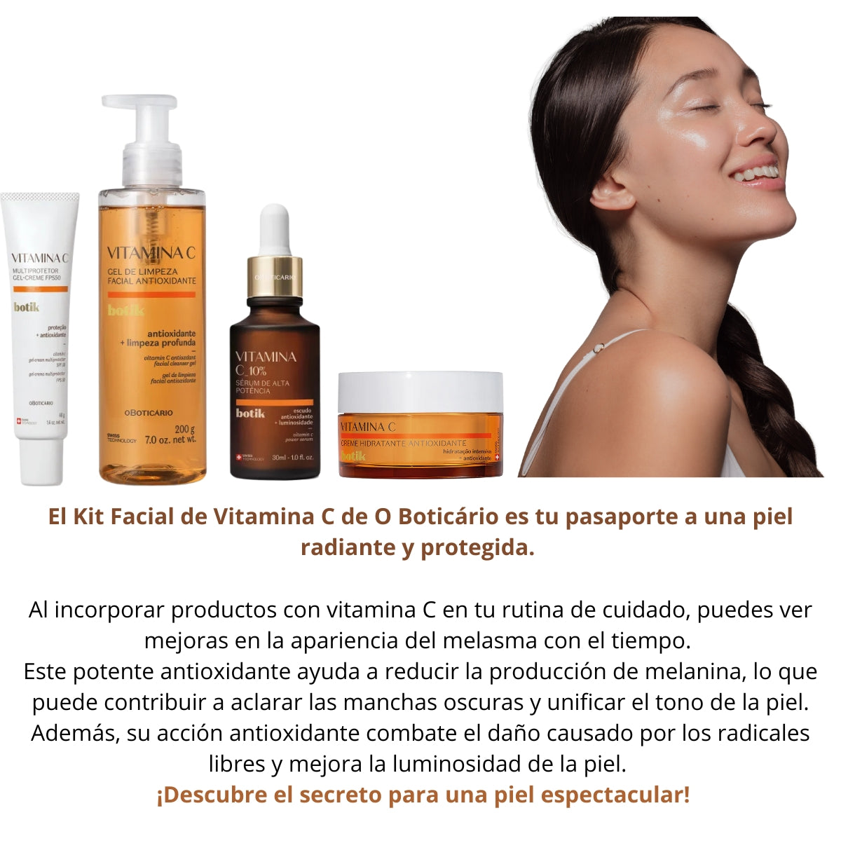 Kit Facial de Vitamina C de O Boticário Para Mantener el Melasma Bajo Control