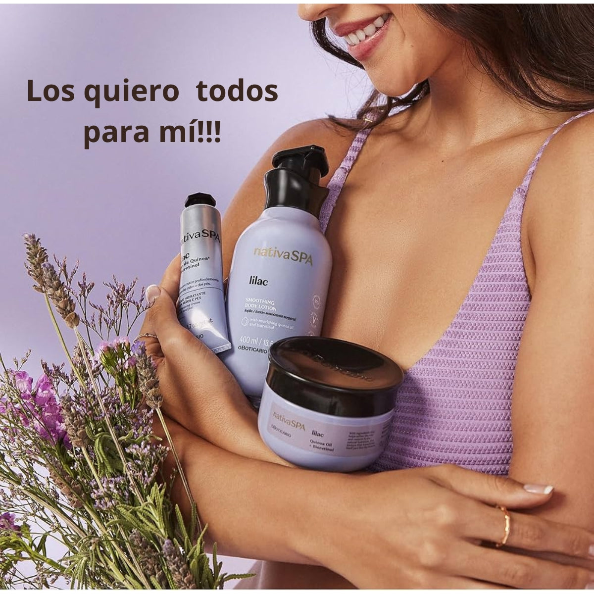 Set de Esencias Florales Nativa Spa Lila de OBoticario