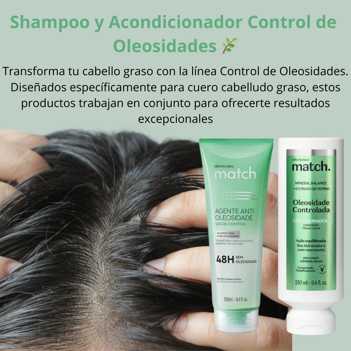 Shampoo y Acondicionador para Cabellos Grasosos