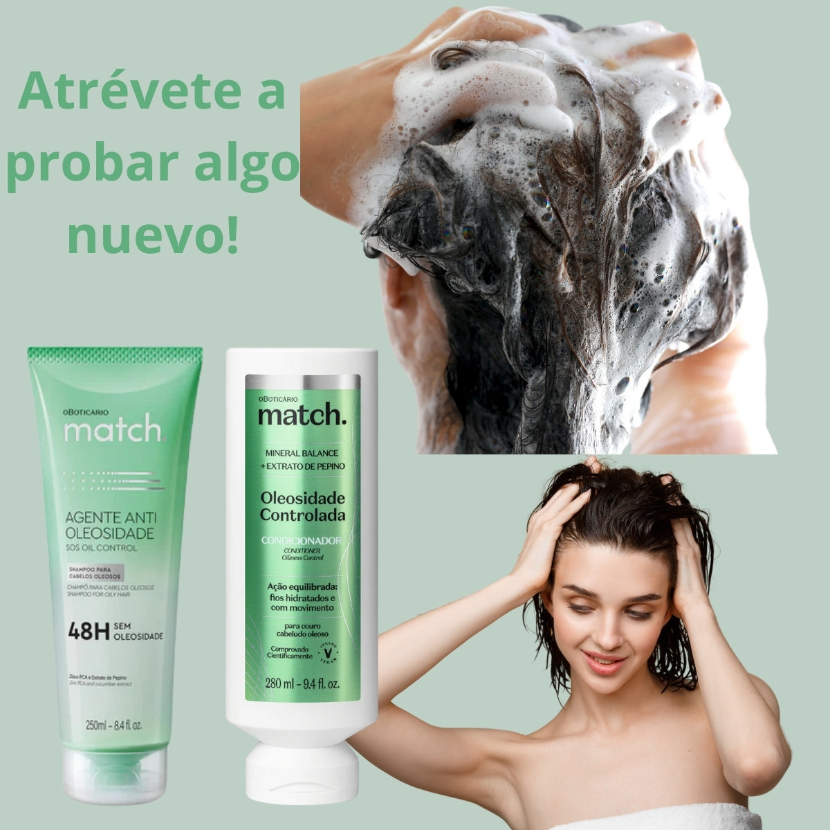 Shampoo y Acondicionador para Cabellos Grasosos